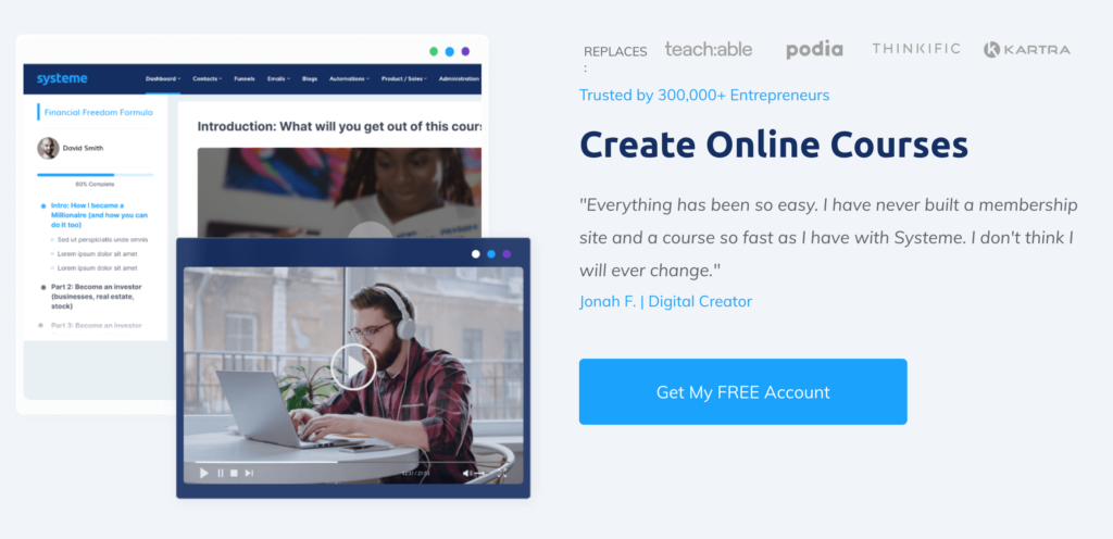 Systeme.io Review - Unlimited Digital Courses Hosting
